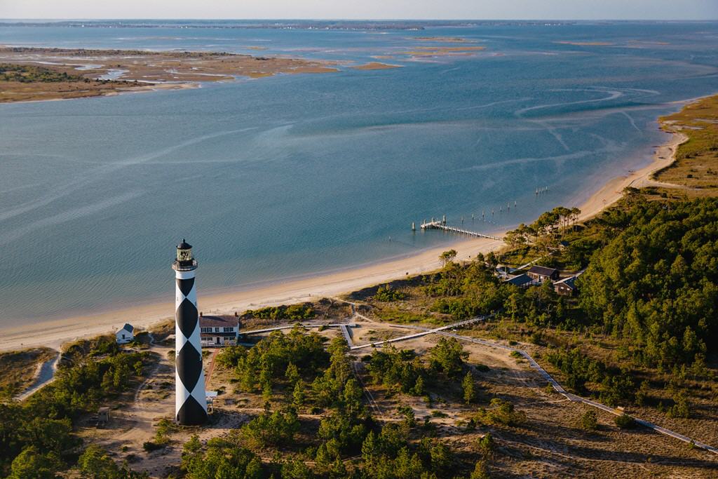Blick auf Cape Lookout Lighthouse
