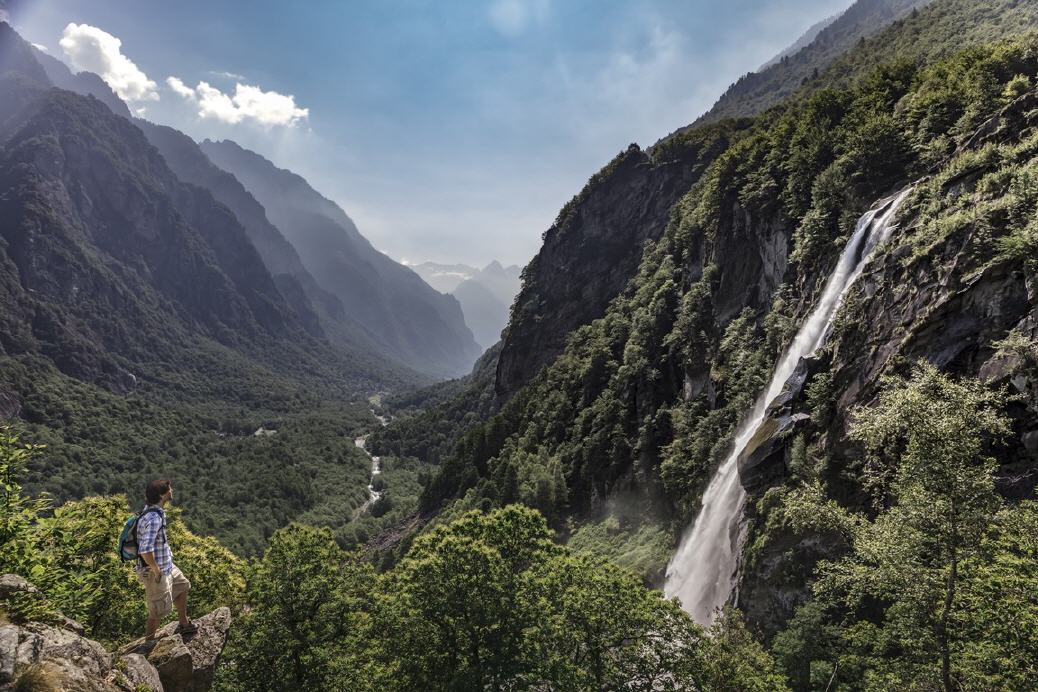 Spektakulärer Wasserfall in Foroglio