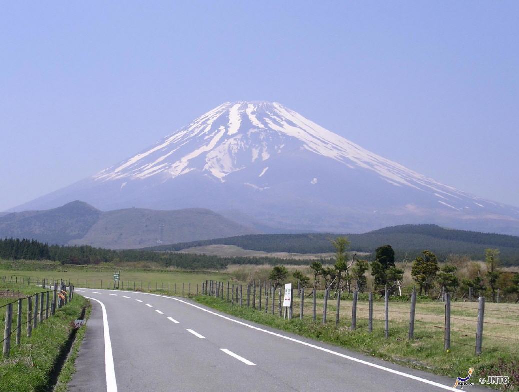 Road Fujisan / Blick auf Mount Fuji