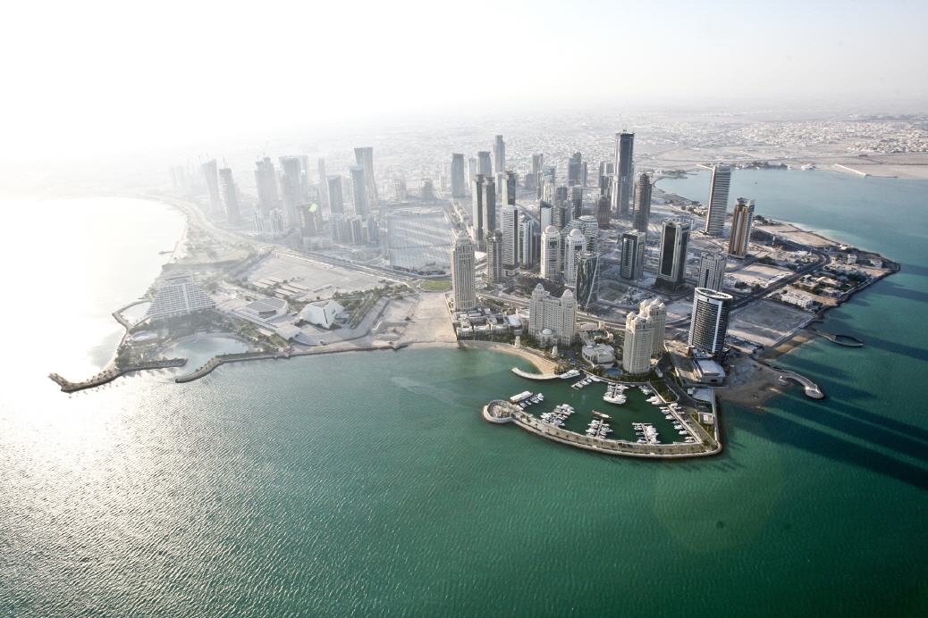 Blick auf Doha