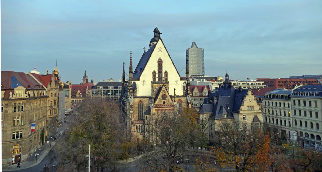Blick auf Leipzig