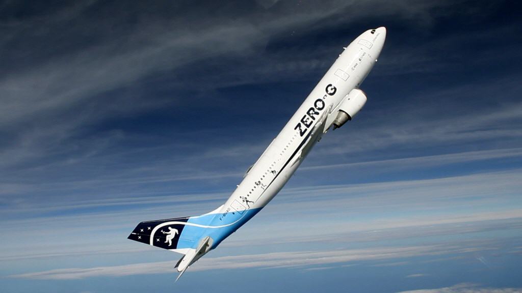 Steilflug des Airbus A310 ZERO-G