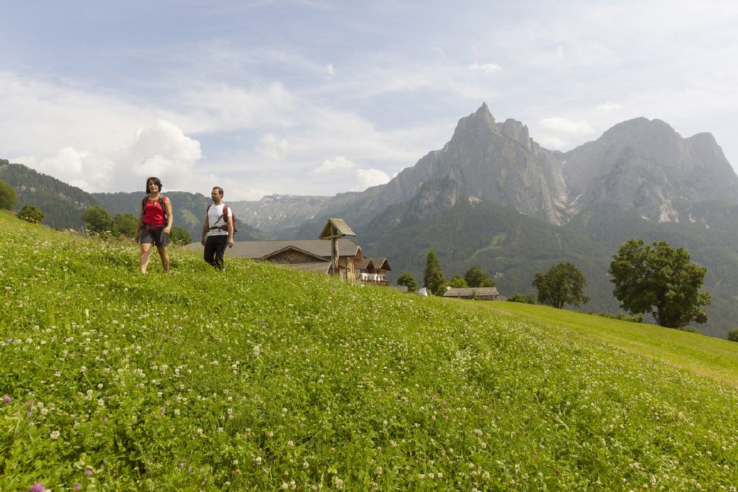 Bergwandern mit Bäuerin in den Südtiroler Alpen