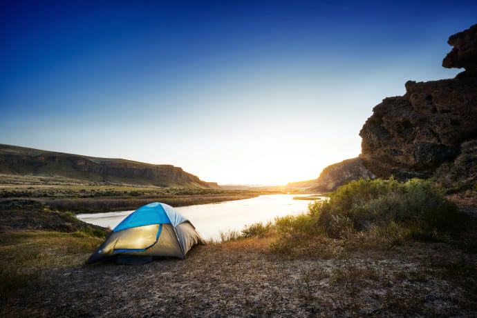 Camping: Snake RiverCanyon bei Swan-Falls