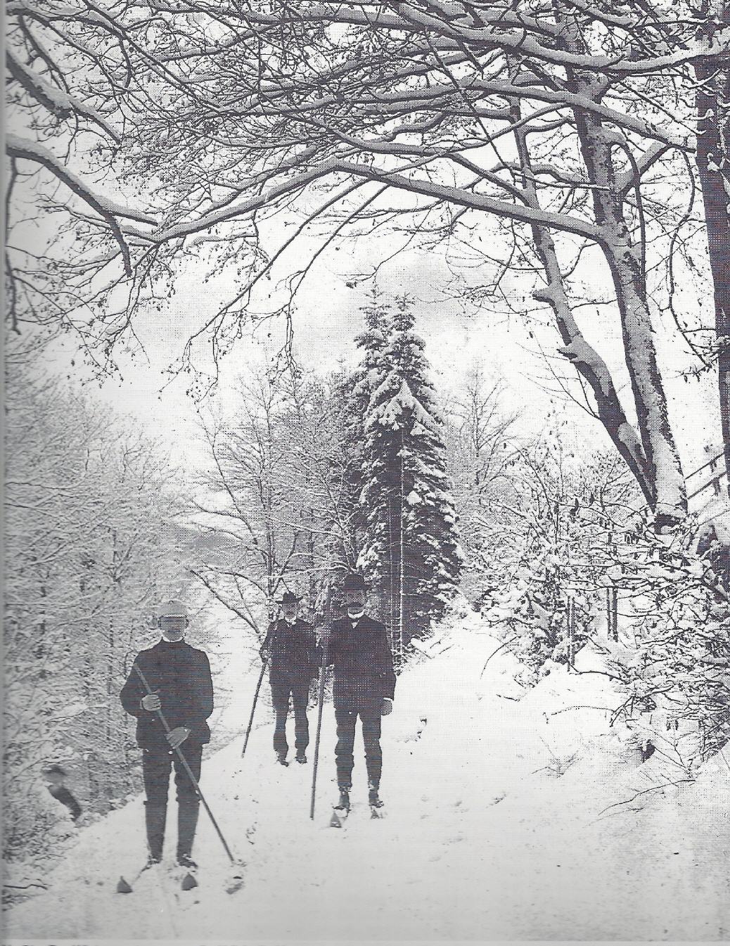 Skiwanderer in Siedlinghausen (1906/7)